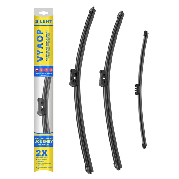 VYAOP Windshield Wipers Blades Replacement for 2019-2025 BMW X5/2019-2025 BMW X6 Quality Premium All-Seasons Wiper blades Set - 26" 20" 13"(Pack of 3)
