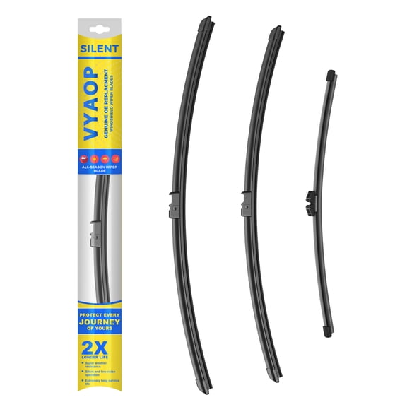 VYAOP Windshield Wipers Blades Replacement for 2011-2017 BMW X3 Quality Premium All-Seasons Wiper blades Set - 26" 20" 13"(Pack of 3)