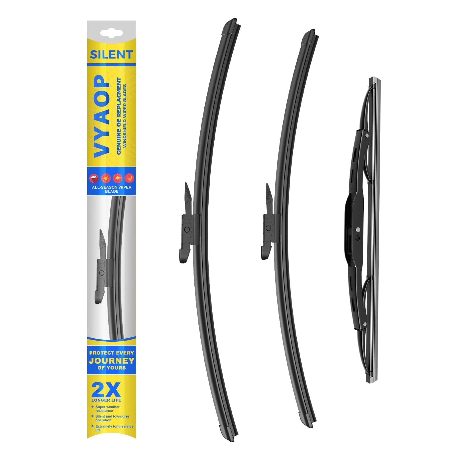 VYAOP Windshield Wipers Replacement for 2013-2016 GMC Acadia OEM Quality All Season Wiper Blades 24" 21" 10" (3 Pack)