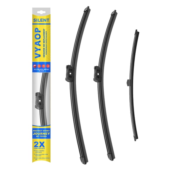 VYAOP Windshield Wipers Blades Replacement for 2018-2025 Audi Q5 Quality Premium All-Seasons Wiper blades Set - 25" 20" 15"(Pack of 3)