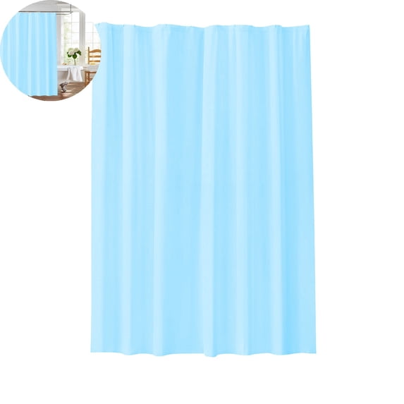 VYARDOZ Shower Curtain, Plastic Water Repellent Liner, 180 by 180 cm Flexible Stall Curtain for Bathroom and Hotel