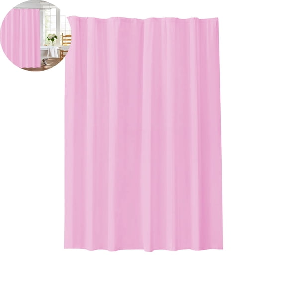 VYARDOZ Shower Curtain, Plastic Water Repellent Liner, 180 by 180 cm Flexible Stall Curtain for Bathroom and Hotel
