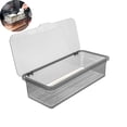thumbnail image 1 of VYARDOZ Utensil Organizer, Kitchen Storage Box with Lid and Drainage Tray, Plastic Chopsticks and Teaware Holder for Countertop Sink Desktop (Gray), 1 of 2