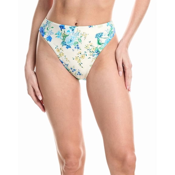 VYB womens Gianna High Waist Cheeky Bottom, l, White