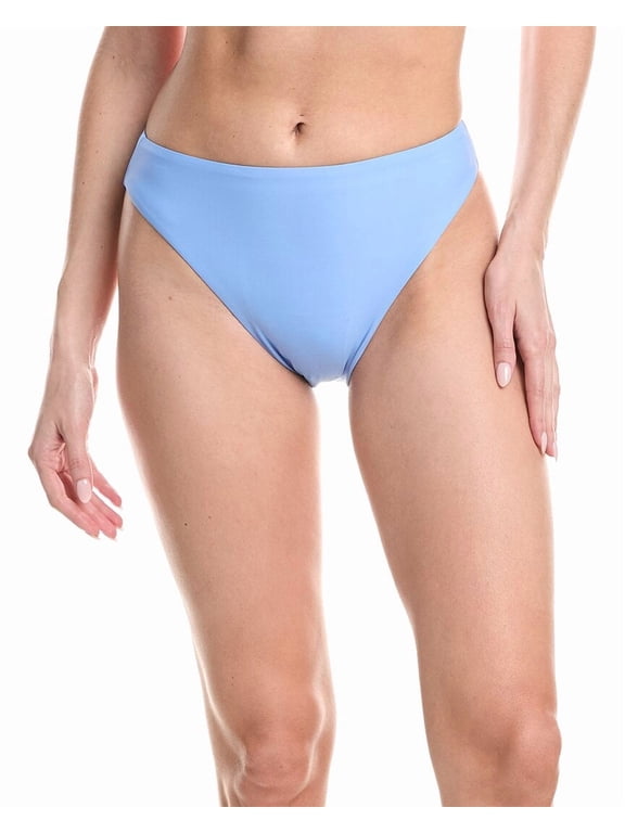 womens  Kimmy Vintage High Waist Swim Bottom, XL, Blue