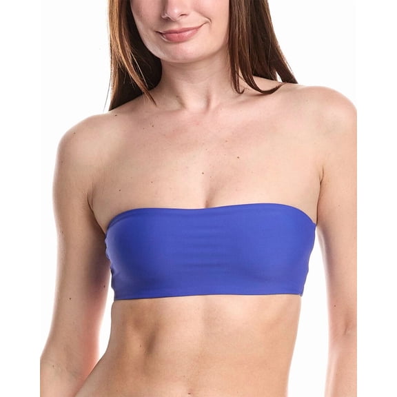 VYB womens Reckless Bandeau Swim Top, s, Blue