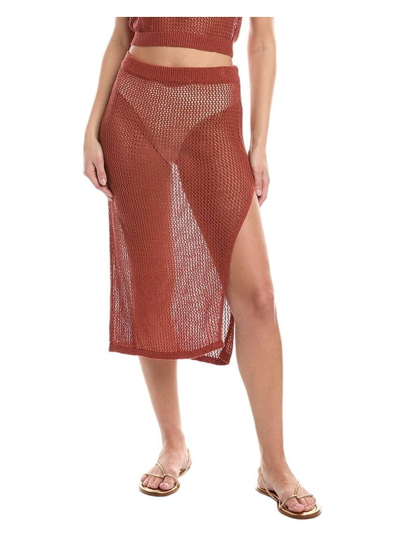 womens Saylor Crochet Skirt, m, Red