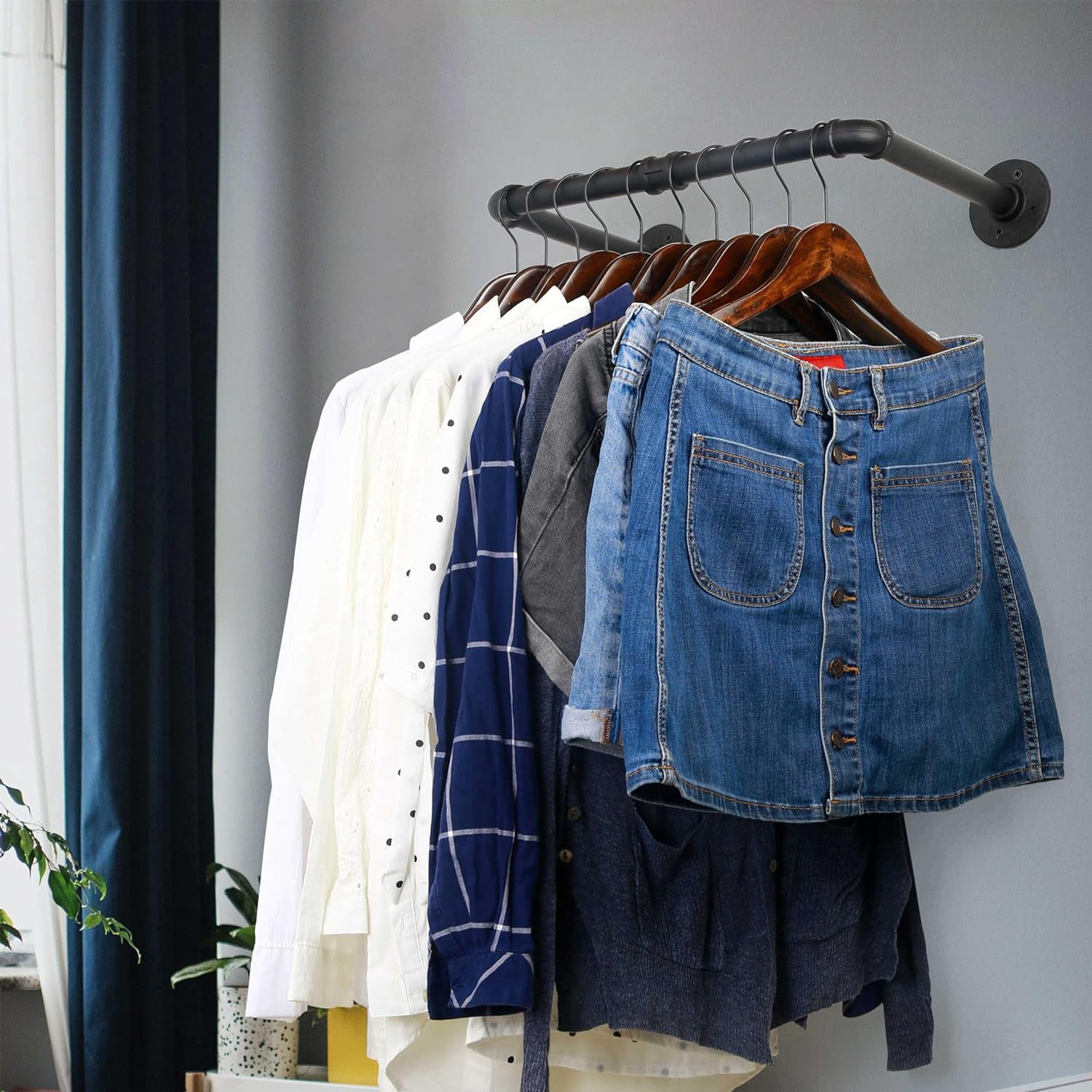 VYIBONTI Clothing Rack Wall Mount 32