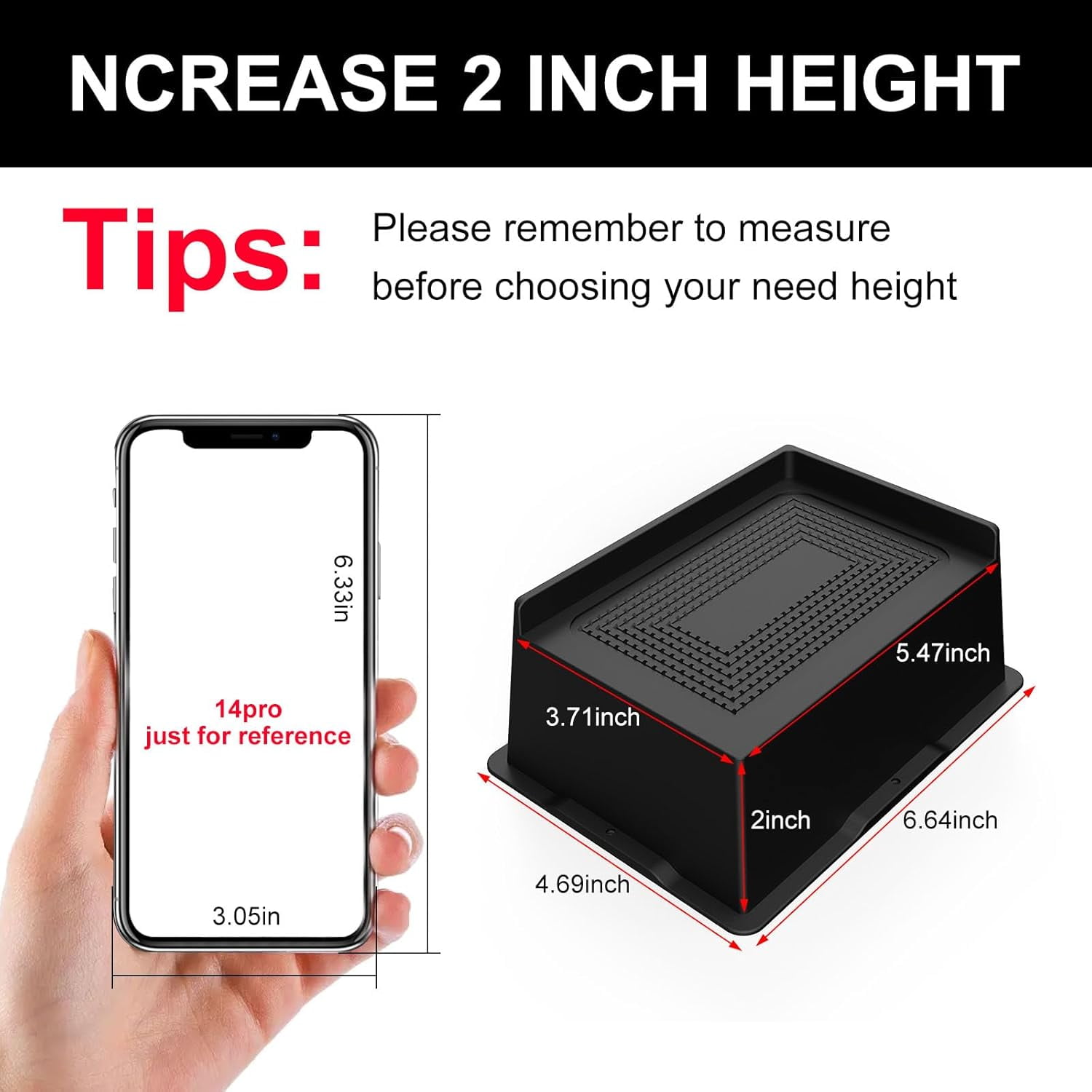 VYIHBO Bed Risers 6 Inch Heavy Duty Oversized Furnitures Risers 6 inch ...