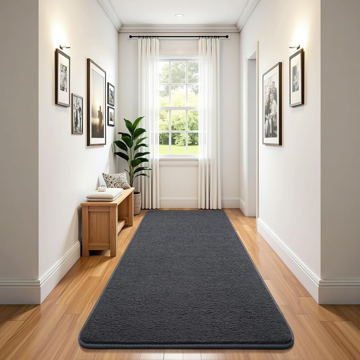 VYIHBO HIOPTY Soft for Room Bedroom Grey Minimalist 4x6 Area Memory ...