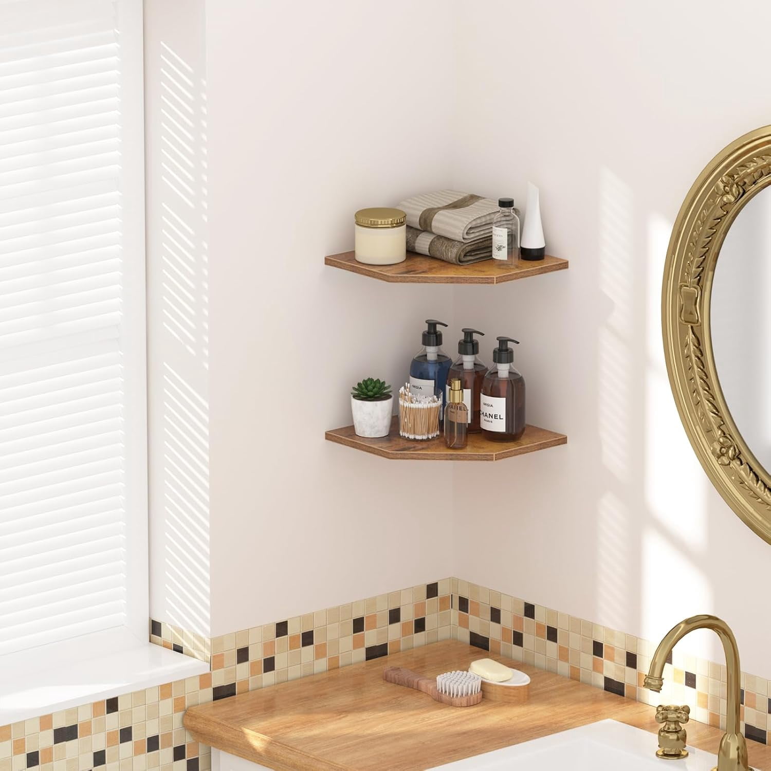 VYIHBO JKLCH LTKIF Corner Shelving Floating Wall Shelf for Wall