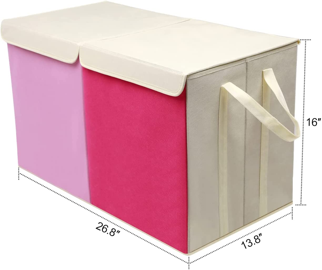 VYIHBO Toy Box Chest Collapsible Sturdy Storage Bins with Extra Large ...