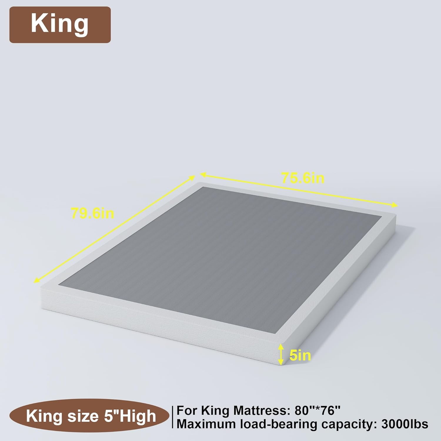 VYIHBO Twin Spring 4 Inch - Low Profile Spring Twin Heavy Duty Mattress ...