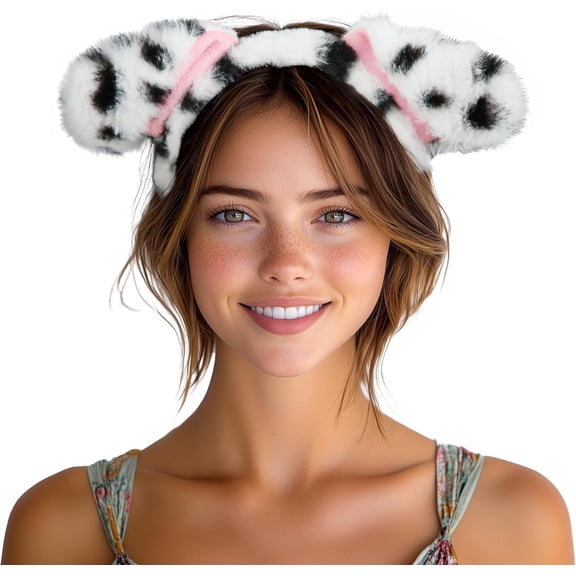 VZQI Animal Ears Headband Farm Wild Plush Animals Hair Band Christmas Birthday Decor Cosplay