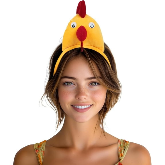 VZQI Animal Ears Headband Farm Wild Plush Animals Hair Band Christmas Birthday Decor Cosplay