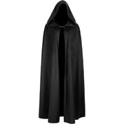 VZQI Medieval Cloak with Hood Renaissance Cape for Men and Women Costume