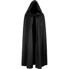 VZQI Medieval Cloak with Hood Renaissance Cape for Men and Women Costume