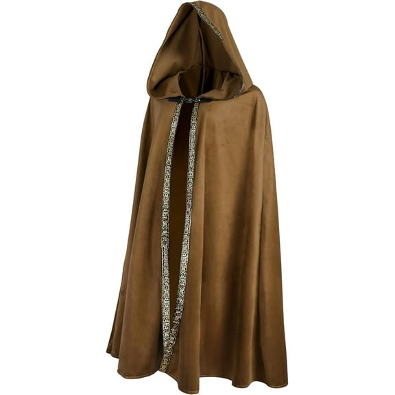 VZQI Medieval Hooded Cloak – Unisex Adult Cape for Renaissance, Weddings & Cosplay