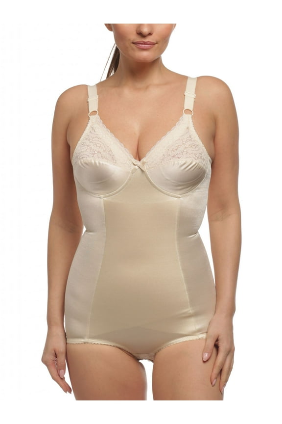 Soft Cup Bodysuit, Champagne, 46DD