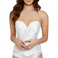 thumbnail image 1 of Va Bien WHITE Strapless Plunge Backless Bustier, US 36A, 1 of 2
