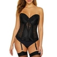 thumbnail image 1 of Va Bien Womens Lacy Strapless Bustier Style-523, 1 of 2