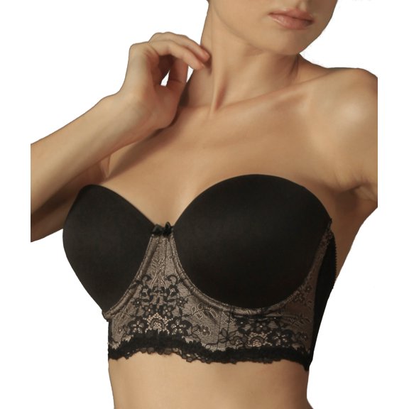 Va Bien Womens Marquise Ultra-Lift Strapless Longline Bra Style-2527