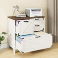 thumbnail image 1 of Vabches Lateral File Cabinet with 4 Drawers, Farmhouse Large Wood File Storage Cabinets Printer Stand for Home Office Cabinet, 1 of 8