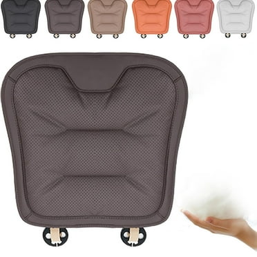Vabuena Car Seat Cushions, Car Seat Cushions for Driving, Skin-Friendly Leather Seats Cushions Comfort Breathable Mesh, Scratch Wear-Resistant for Long Sitting for Car (1, Front Row Brown)