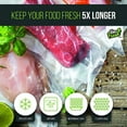 thumbnail image 1 of Vac Fresh 15x50 Vacuum Sealer Rolls, Large Vacuum Seal Bags 3.5 mil Thick, 15 inches Wide x 50 Feet Long, Vacuum Seal Bags Roll for Food Storing, Meal Prep, Sous Vide Cooking, Bulk Storage, 2 Rolls, 1 of 7