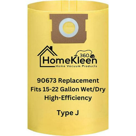 VacBagsUSA® High-Efficiency Replacement Dust Collection Bags for Shop Vac Bag® 15-22 Gallon