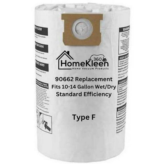 VacBagsUSA® Standard Efficiency Replacement Dust Collection Bag for Shop Vac Bags 10-14 Gal