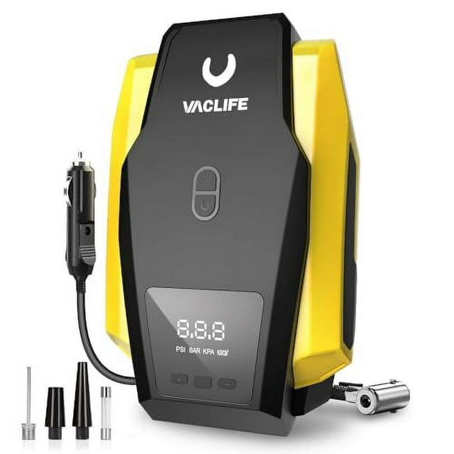 VacLife Air Compressor Tire Inflator, DC 12V Portable Air Compressor