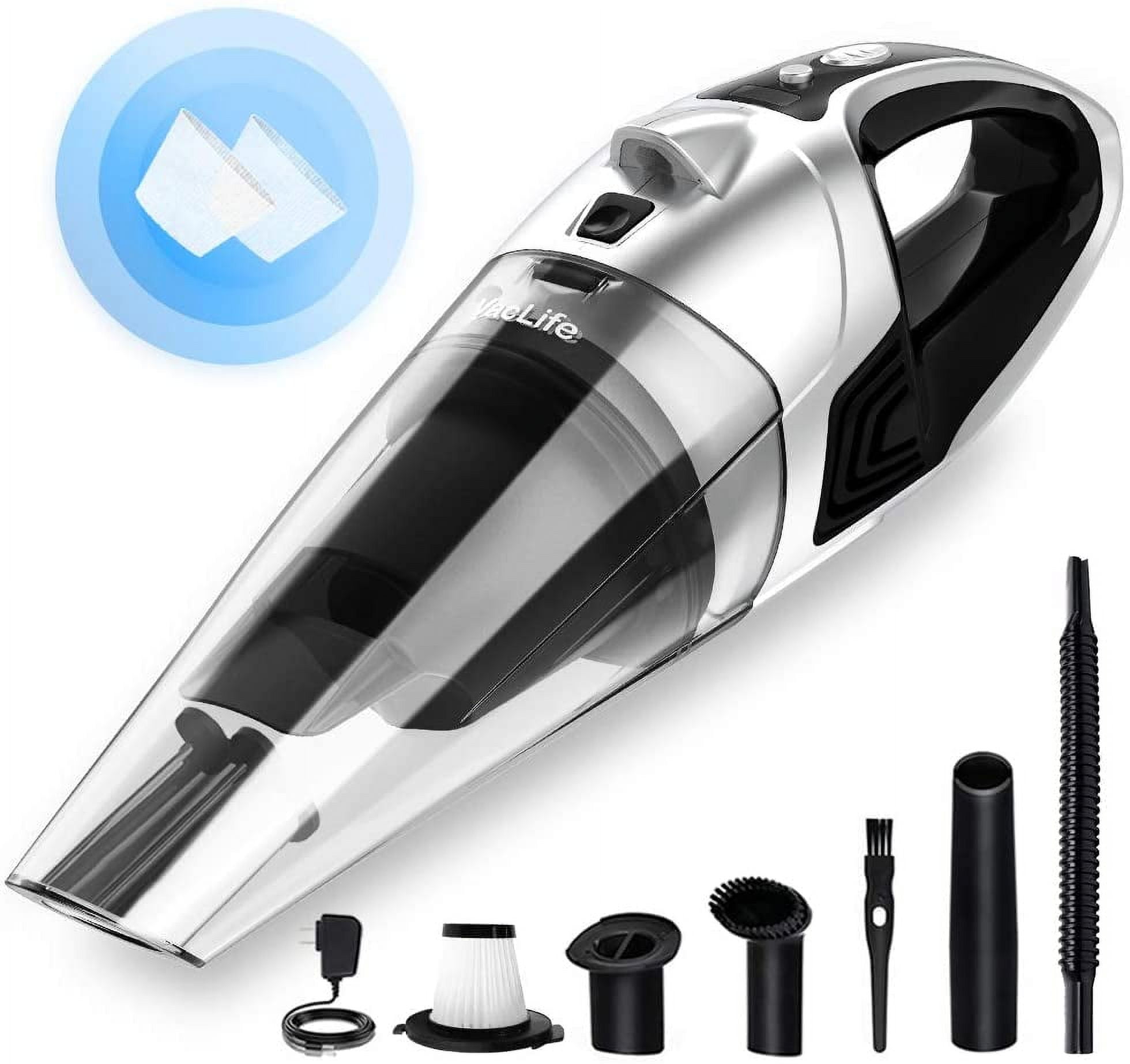 LAMA Handheld Vacuum Cordless Rechargeable - Car Vacuum Cleaner with High  Power - Portable Vacuum Cleaner with LED Light - Wireless Small Hand Vacuum