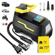 VacLife Tire Inflator for Car (12V) and Home (110V), DC/AC Portable Air Compressor for Car Tires, Bicycles, and Other Inflatables, Digital Air Pump with LED Lig