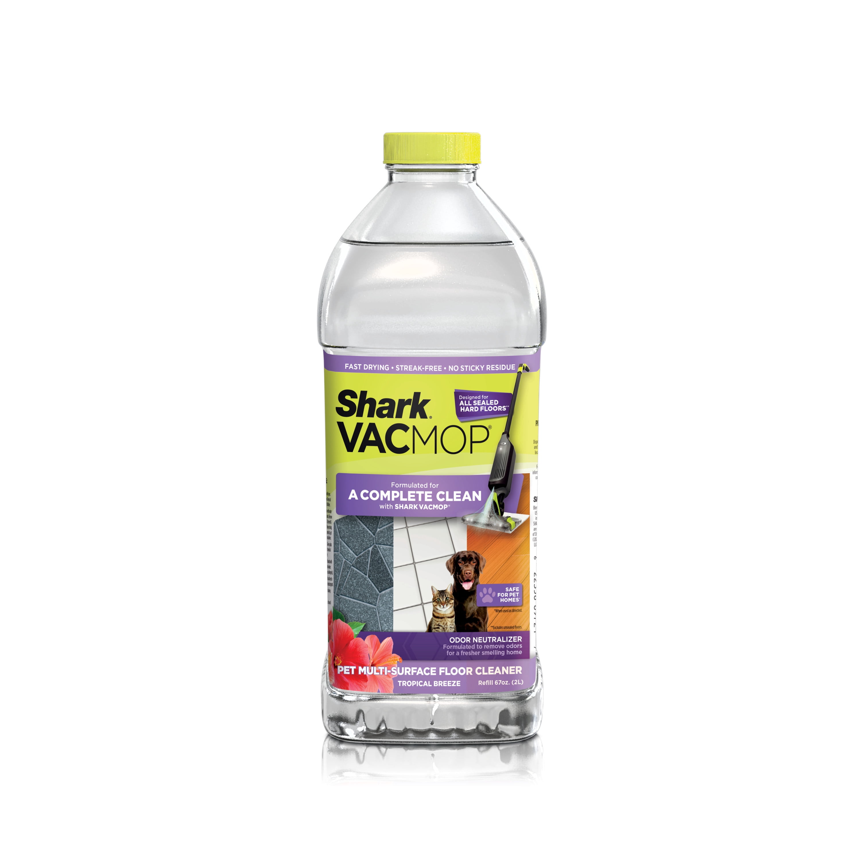 Shark VACMOP Pet Floor Cleaner, Sealed Hard Floors, Odor Neutralizing, Streak-Free, VCO60, 2L