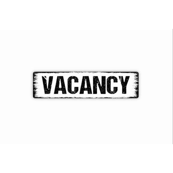 Vacancy Sign - Hotel Motel Bed And Breakfast Rustic Metal Street Sign or Door Name Plate Plaque - Size: 16 x 4 Inches