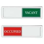 Vacant Occupied Door Sign, Sliding Room Status Indicator Privacy Door Sign for Office, Restroom