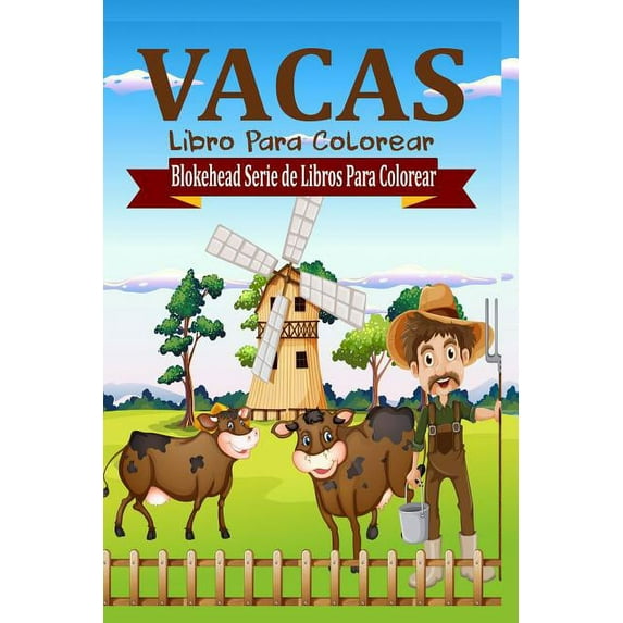 Vacas Libro Para Colorear (Paperback)
