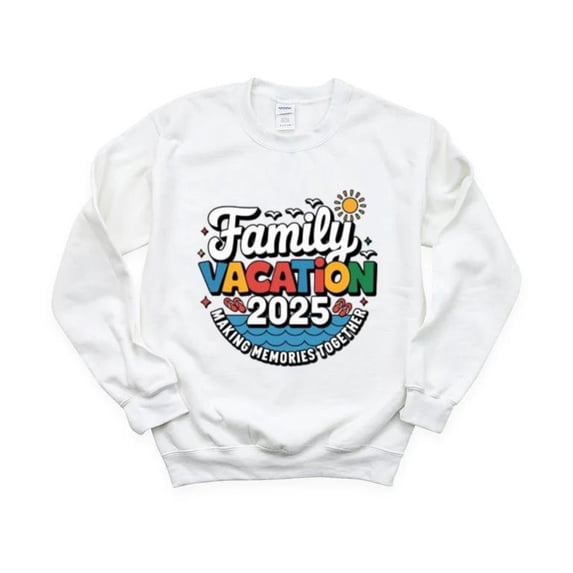 Vacation 2025 Trip Travel Adventure Memories Future Cool Sweatshirt, for men & women, up to size 5XL