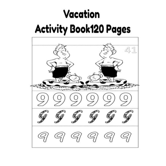 Vacation Activity Book 120 Pages, (Paperback)