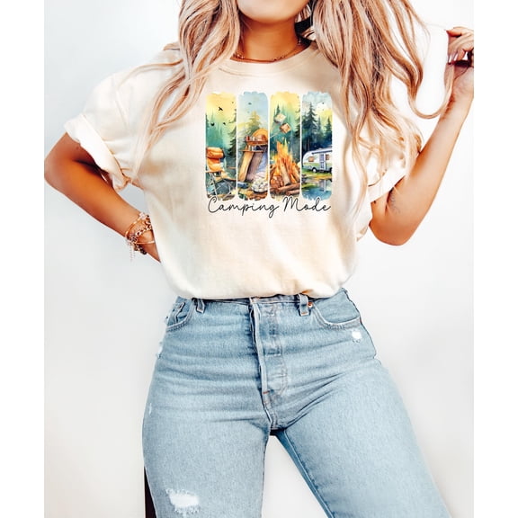 Vacation Camping Mode T Shirt Gift, Camping Mode Shirt, Camping Mode Trip Shirt, Vacation Shirt, Camping Mode Trip Shirt, Camping Mode Tee TSHIRT All Size S-5XL