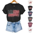thumbnail image 1 of PXLKNZH American Flag Top Women Plus Size Short Sleeve 4th of July Patriotic Graphic Tees 2025 Summer Independence Day V Neck Shirts,Gray,XL, 1 of 8