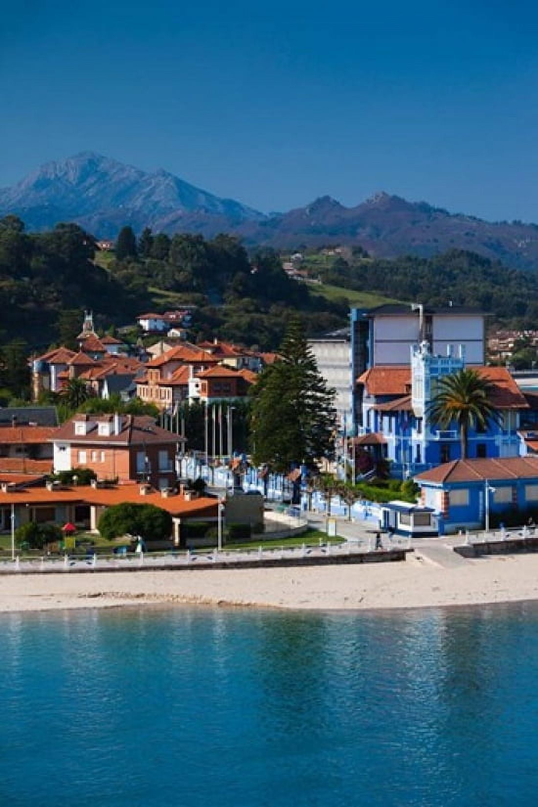 Vacation Homes By Playa de Santa Marina Ribadesella Spain Canvas Art - Walter Bibikow DanitaDelimont (25 x 38)