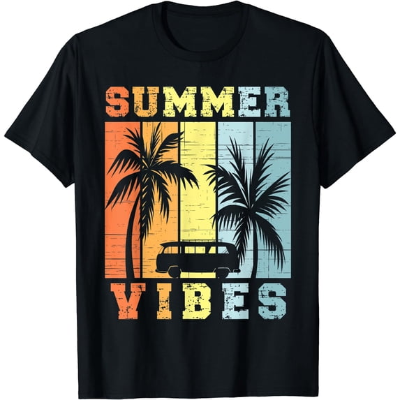 Vacation Men Women Summer Vibes Retro Vintage Oh Hey Vacay T-Shirt Black 3X-Large