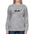 thumbnail image 1 of Vacation Mode Airplane Line Sweatshirt Women -Image by Shutterstock, Female Medium, 1 of 4