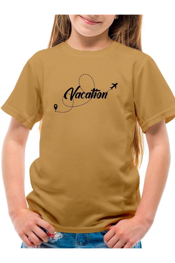 Vacation Mode Airplane Line T-Shirt Juniors -Image by Shutterstock,  Small