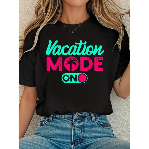 Vacation Mode Summer Vacation T-Shirt Tee Shirts Women
