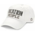 thumbnail image 1 of Vacation People - White Adjustable Hat, 1 of 10
