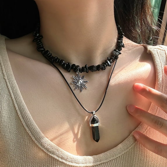 Vacation Style Irregular Gravel Necklace For Women