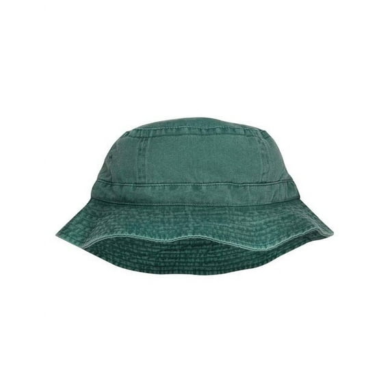 Vacationer Pigment Dyed Bucket Hat - FOREST GREEN - L